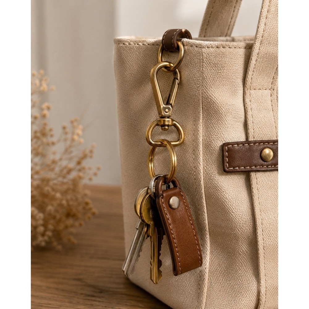Vintage Brass Swivel Snap‎ Hook Clasps Gold Tone Bag Hardware Set
